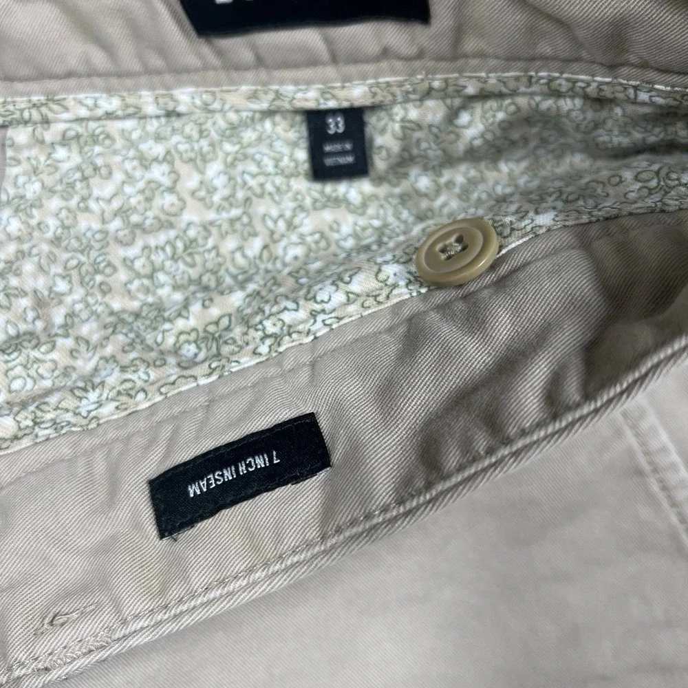 Bonobos Washed Chino Shorts Tan Khaki Brown Men 33 Golf Outdoor Work 7